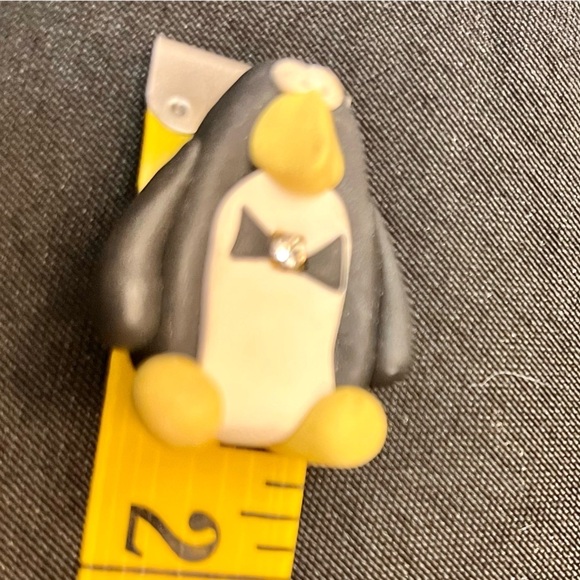 Polymer clay handmade Brooches 1 Penguin and 1 Moose cold winter animals Pins - Picture 8 of 9